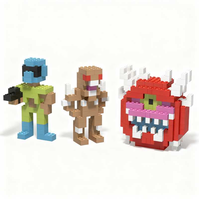 Art Craft Idea - 420pcs MOC Classic DOOM Model Building