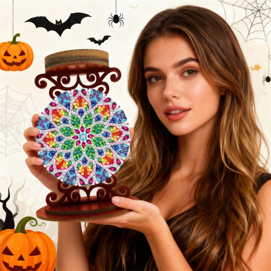 Flower candle holder Halloween - Art Craft Kit ulasan dan harga