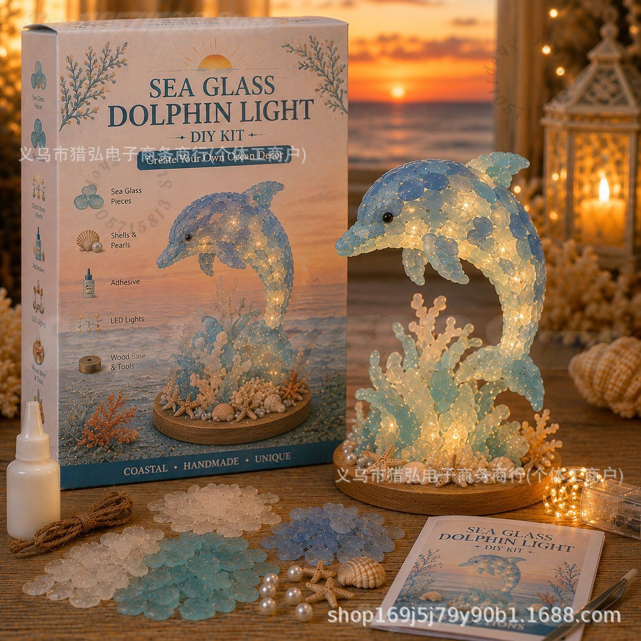 DIY Sea Glass Mermaid Tail Lig - Art Craft Kit ulasan dan harga