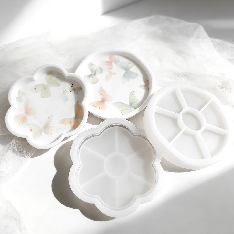 Flower Round Silicone Tray Mol - Art Craft Flower Making ulasan dan harga