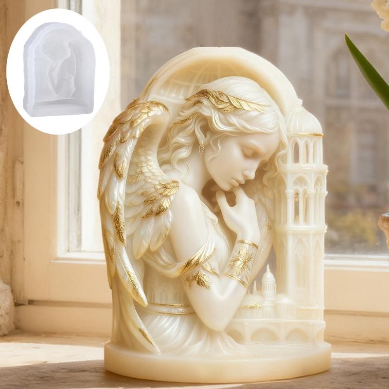 QX2E Angel Tower Silicone Mold - Art Craft Description ulasan dan harga