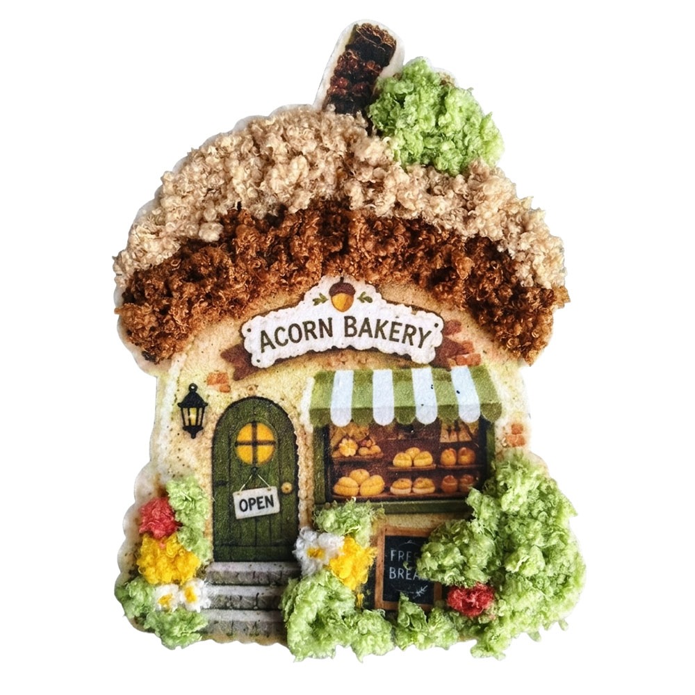 Whimsical Village 3D Fabric Po - Art Craft Village ulasan dan harga