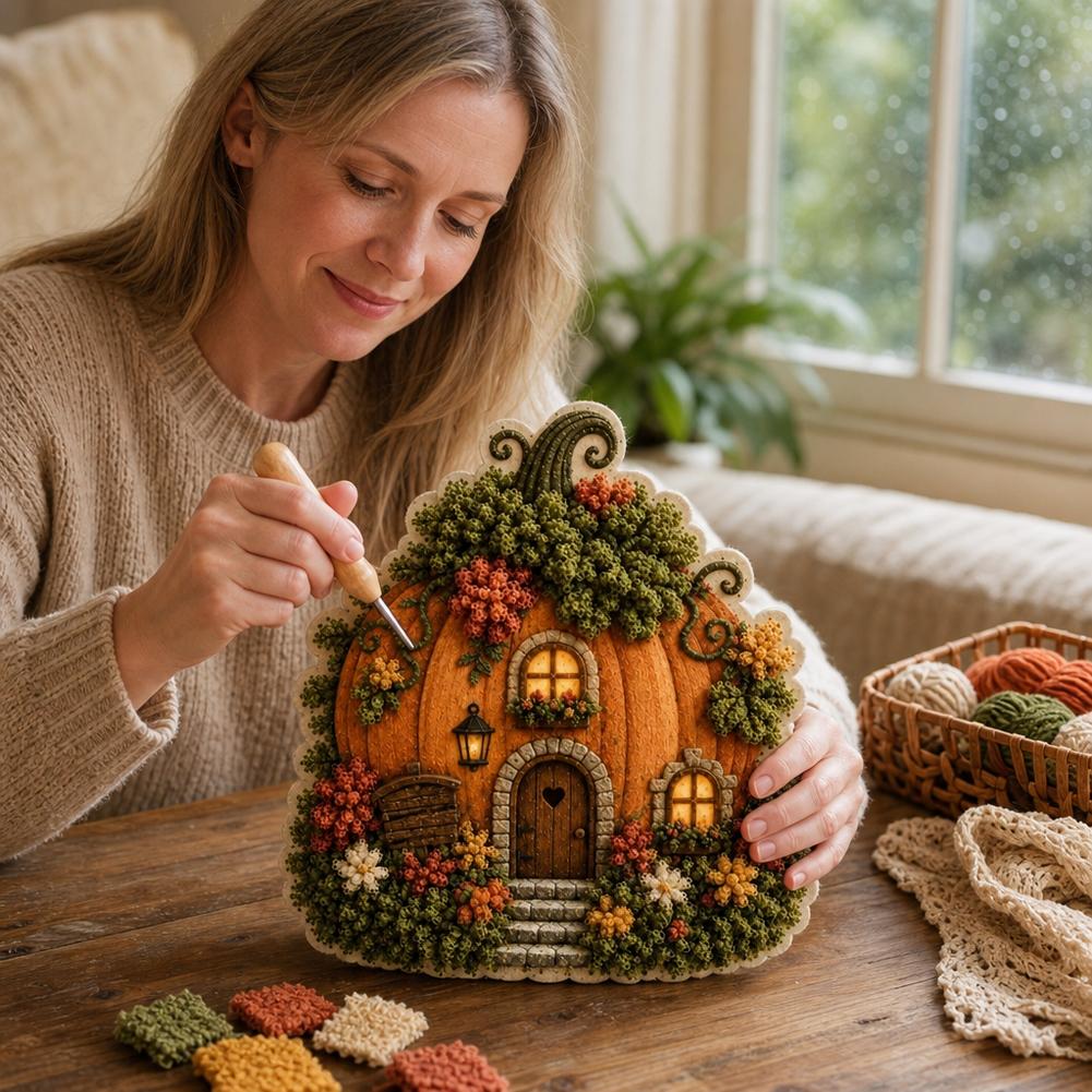 Whimsical Village 3D Fabric Po - Art Craft Village ulasan dan harga