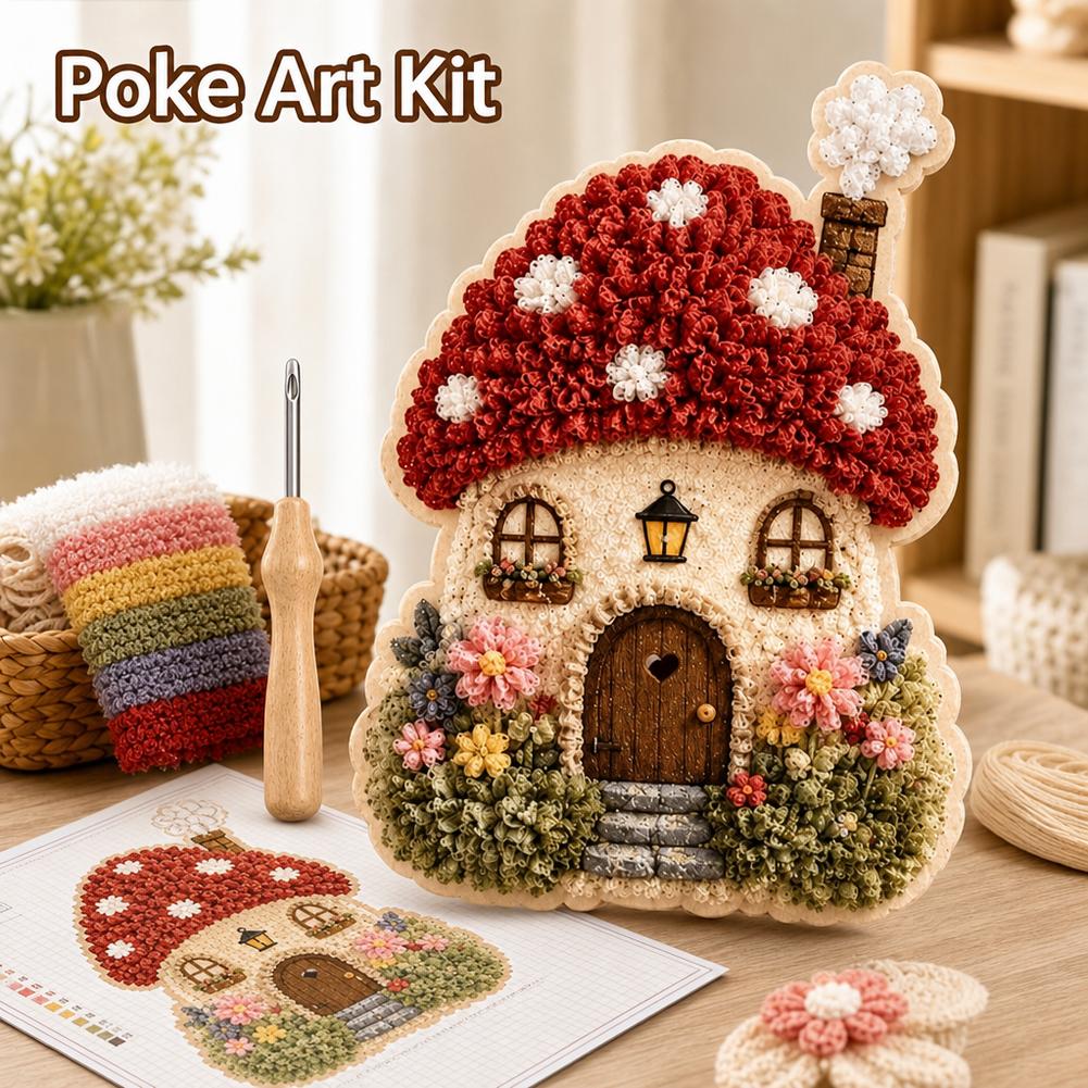 Whimsical Village 3D Fabric Po - Art Craft Village ulasan dan harga