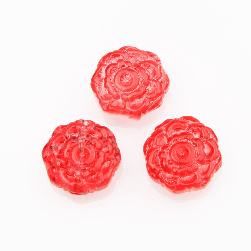 30pcs Glass Rose Flower Beads  - Art Craft Flower Making ulasan dan harga