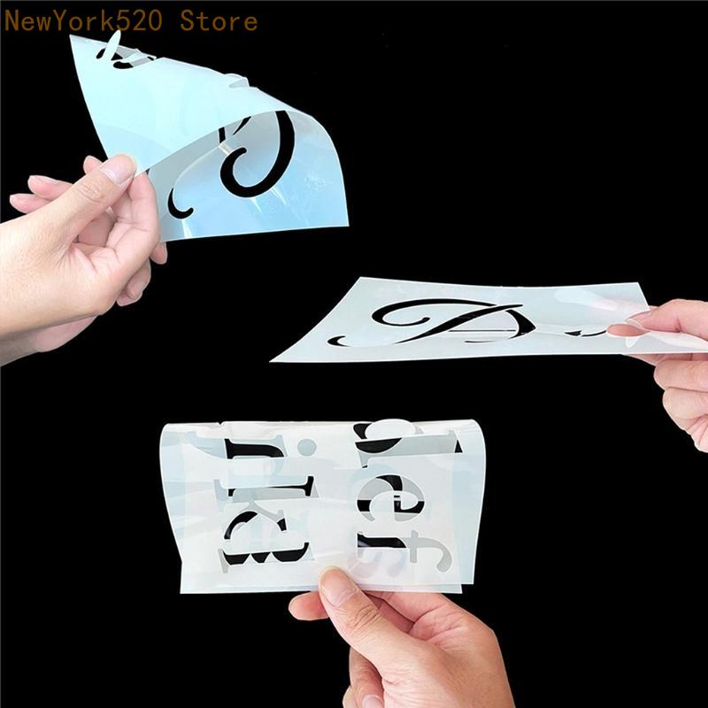 40pcs Letter Stencils Reusable - Art Craft Description ulasan dan harga
