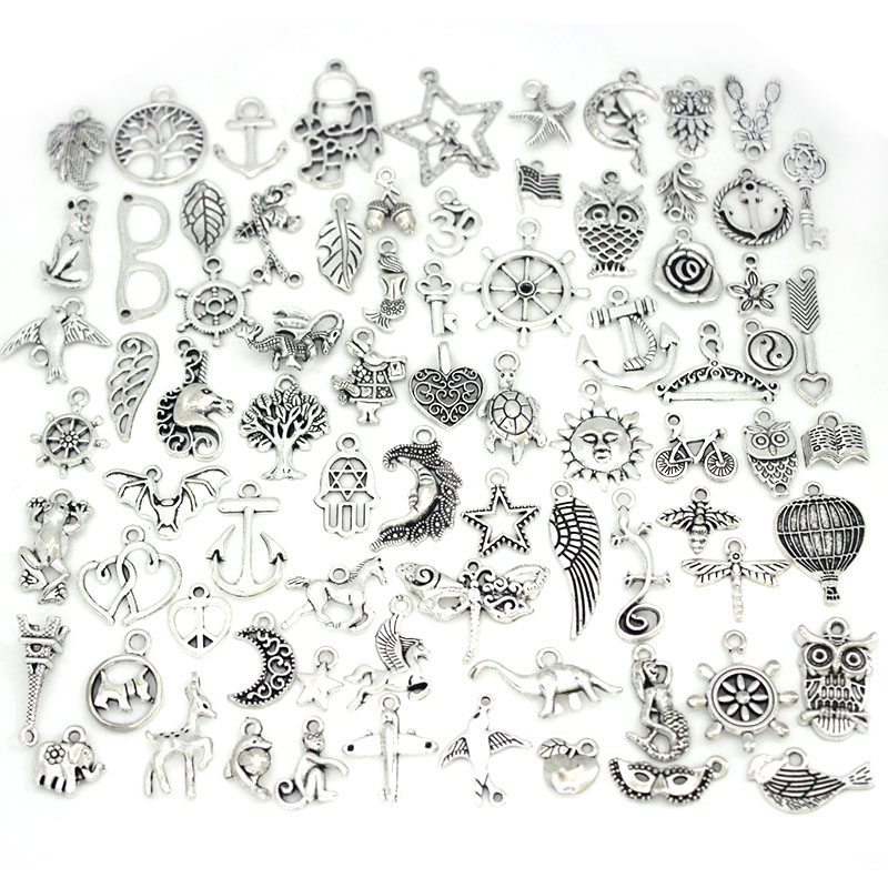 50Pcs/Lot Tibetan Silver Mixed - Art Craft Flower Making ulasan dan harga