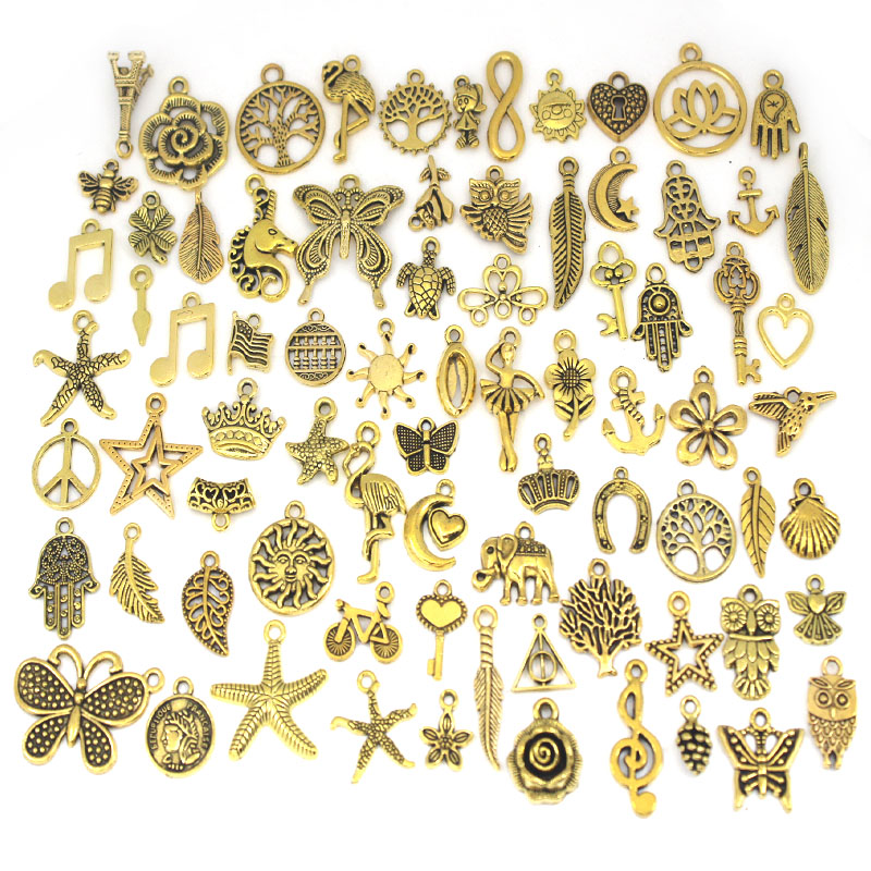 50Pcs/Lot Tibetan Silver Mixed - Art Craft Flower Making ulasan dan harga