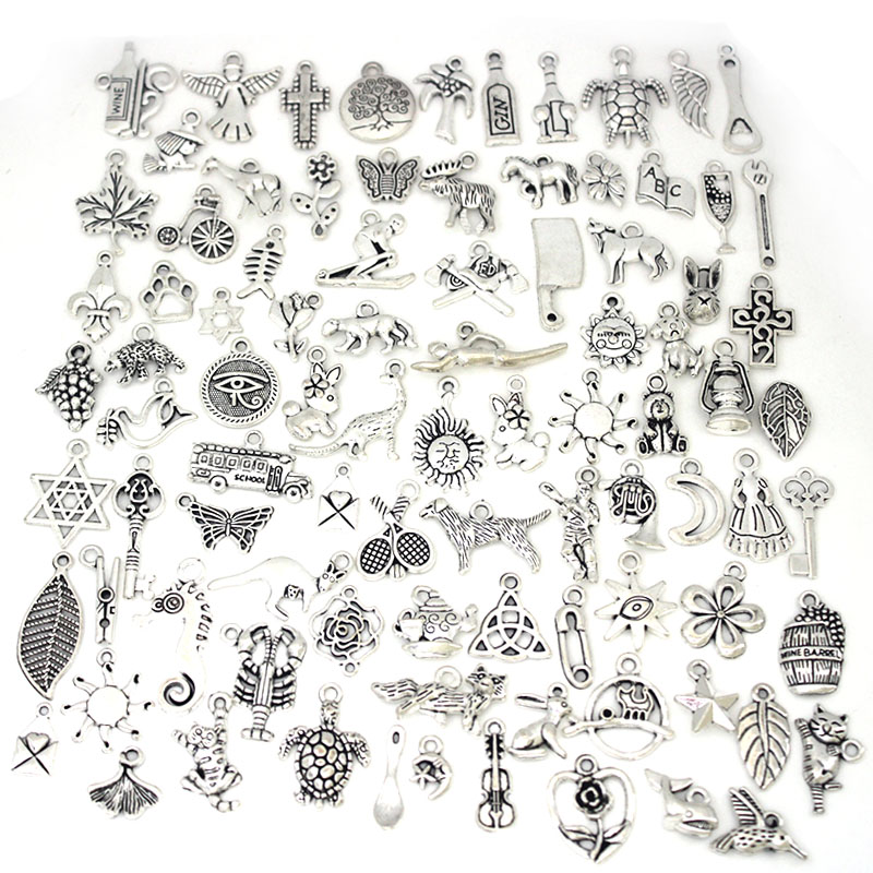 50Pcs/Lot Tibetan Silver Mixed - Art Craft Flower Making ulasan dan harga