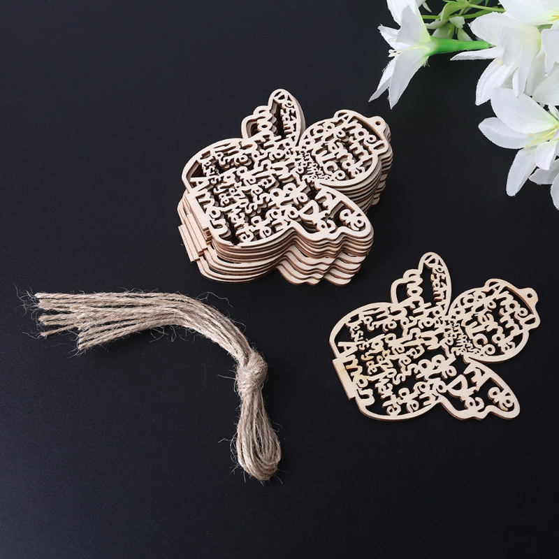 12 Pcs/Pack Wooden Hollow Out  - Art Craft Description ulasan dan harga