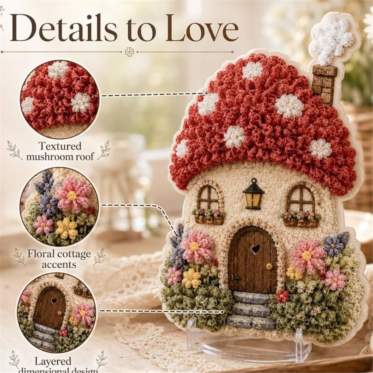 Whimsical Village 3D Fabric Po - Art Craft Village ulasan dan harga