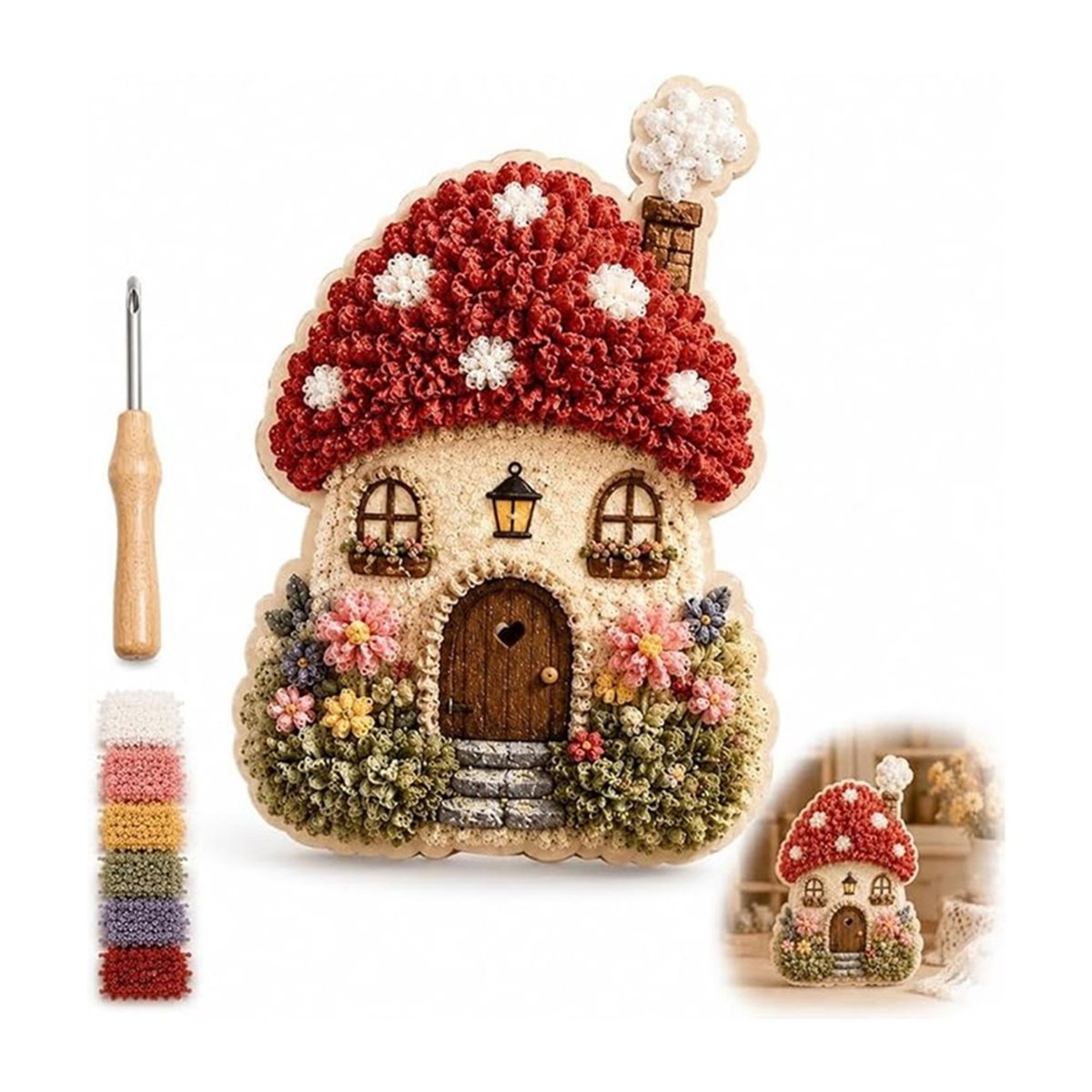 Whimsical Village 3D Fabric Po - Art Craft Village ulasan dan harga