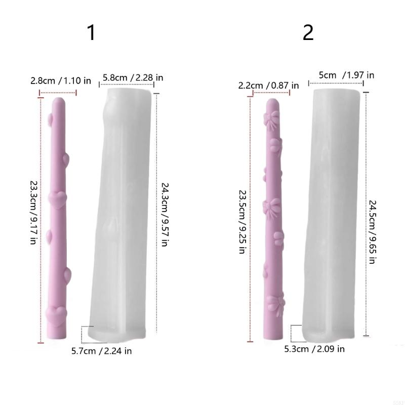 Long Silicone Mould with Heart - Art Craft Description ulasan dan harga