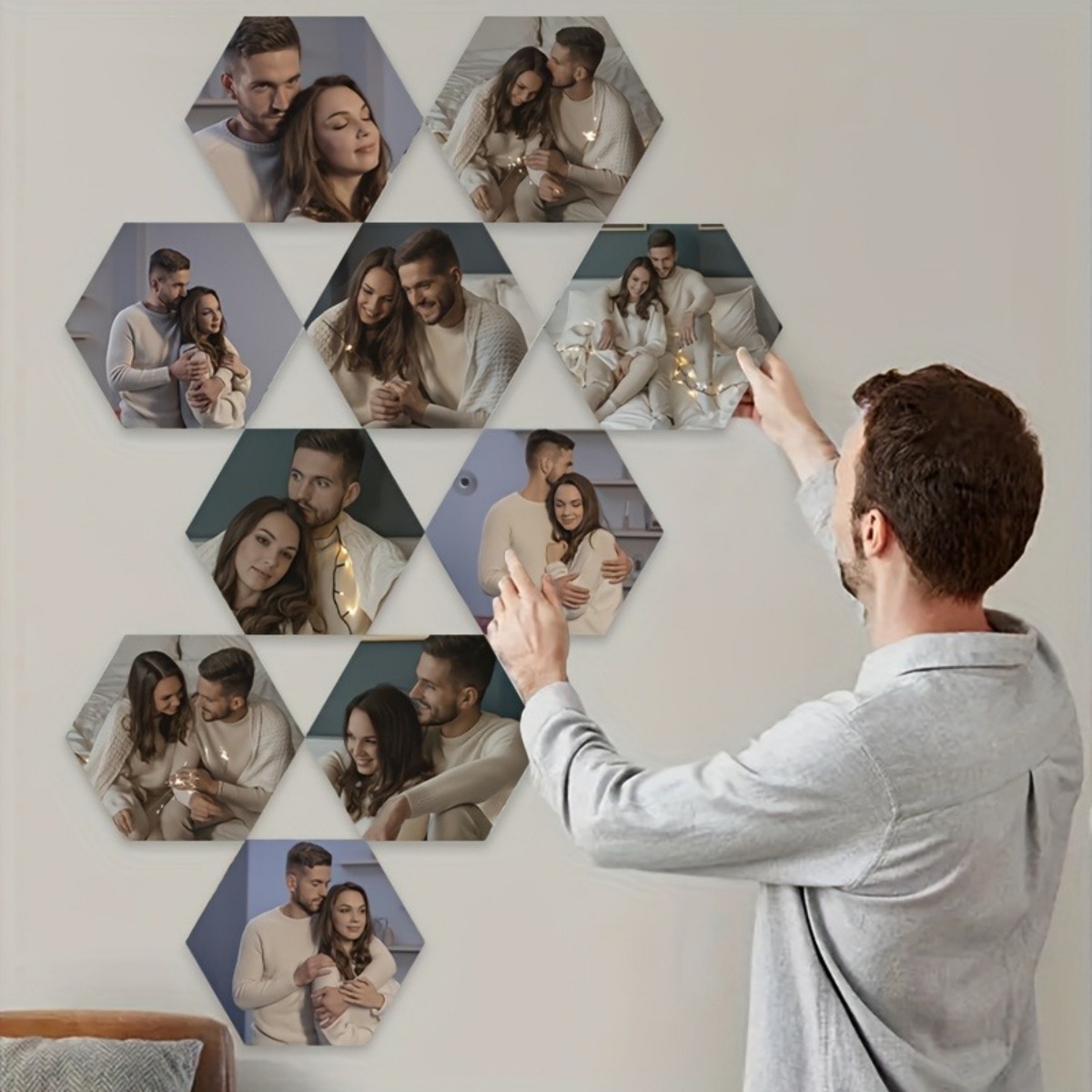 Custom Wall Decor — Modern Hex - Art Craft Christmas ulasan dan harga