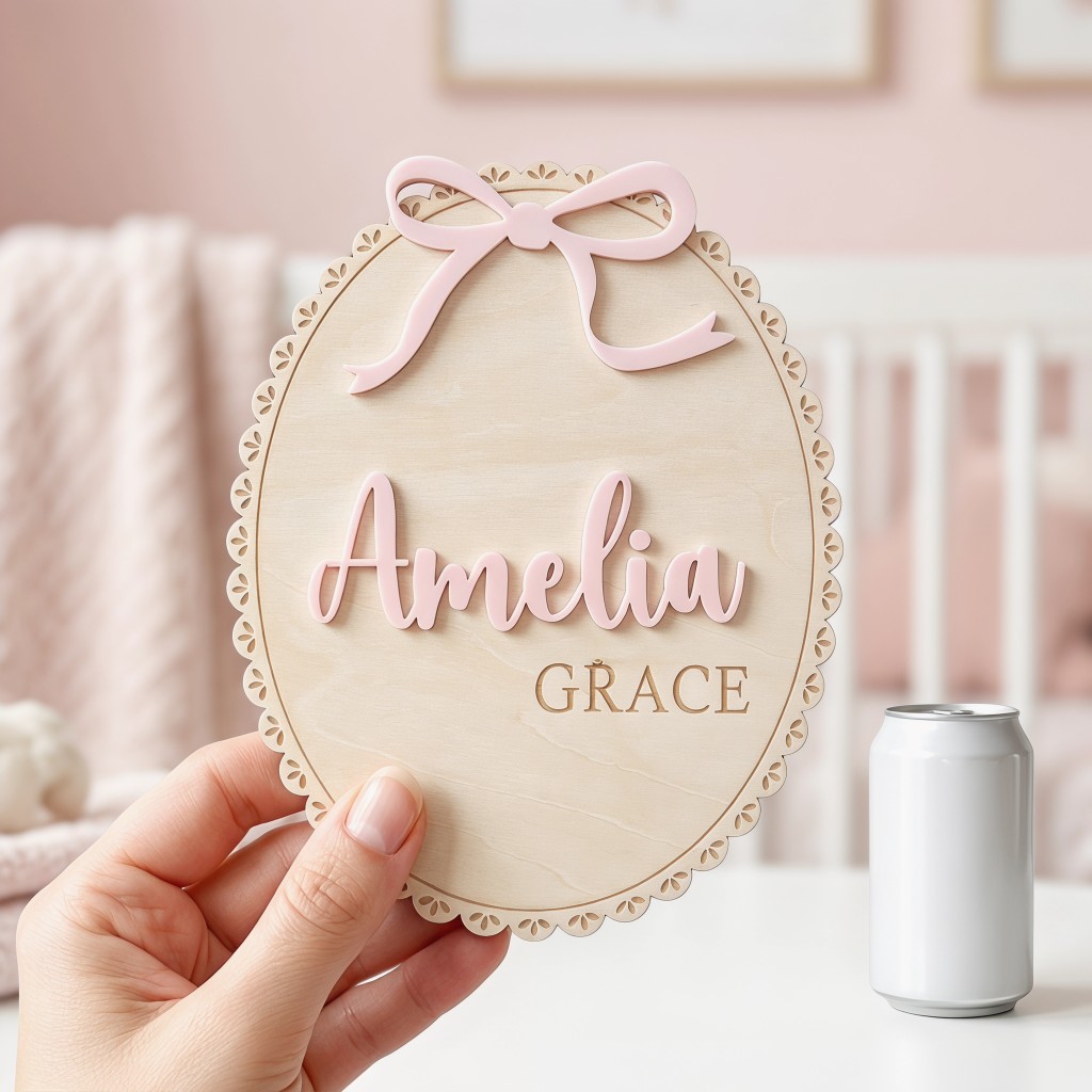 1Pc Custom Bow Lace Edge Baby  - Art Craft Christmas ulasan dan harga