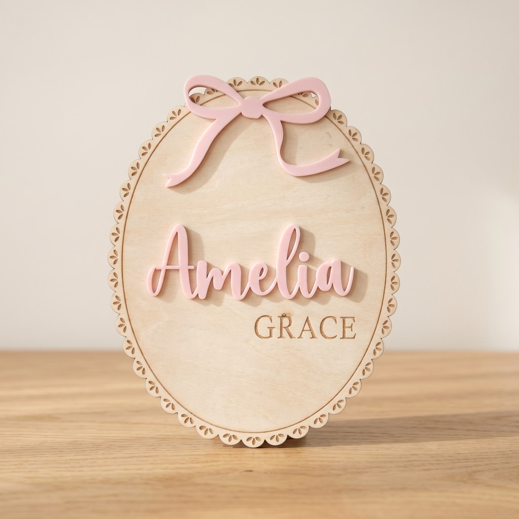 1Pc Custom Bow Lace Edge Baby  - Art Craft Christmas ulasan dan harga