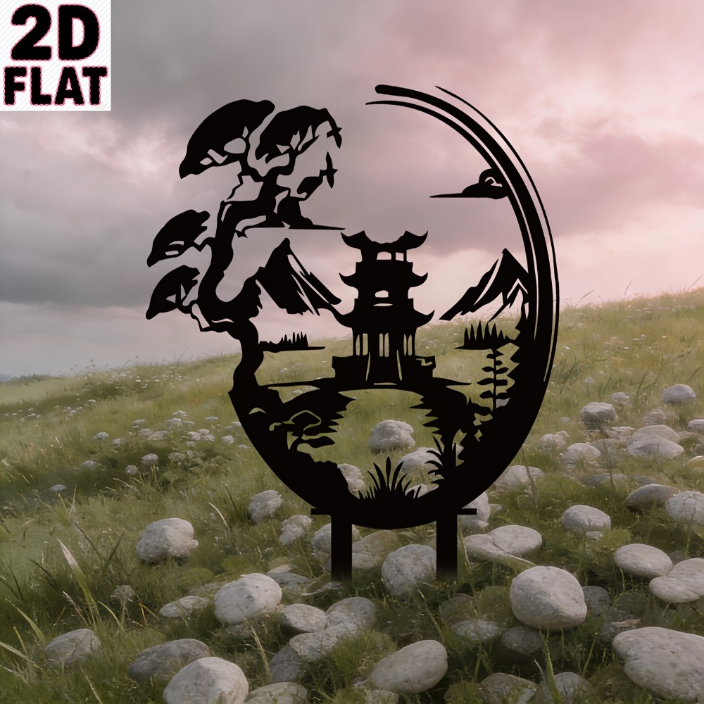 CIFBUY Chinese Pavilion Metal  - Light Art And Craft ulasan dan harga