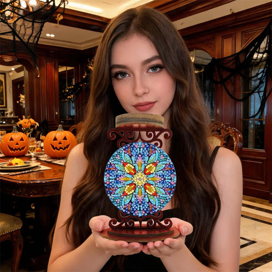 Flower candle holder Halloween - Art Craft Kit ulasan dan harga