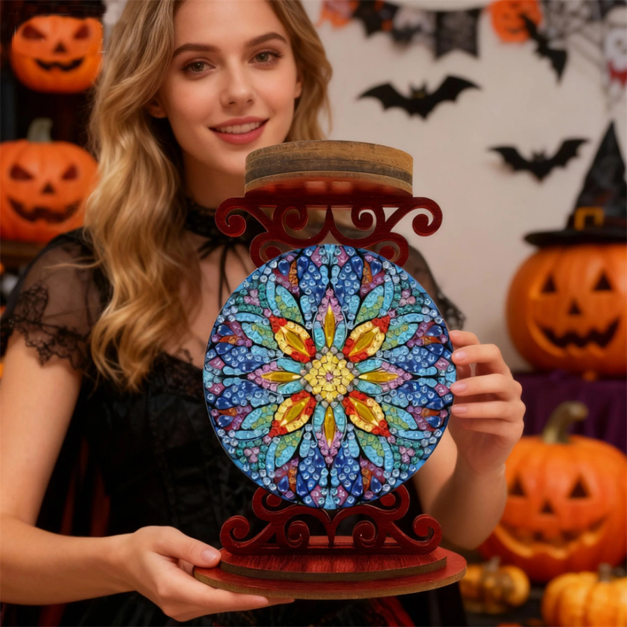 Flower candle holder Halloween - Art Craft Kit ulasan dan harga