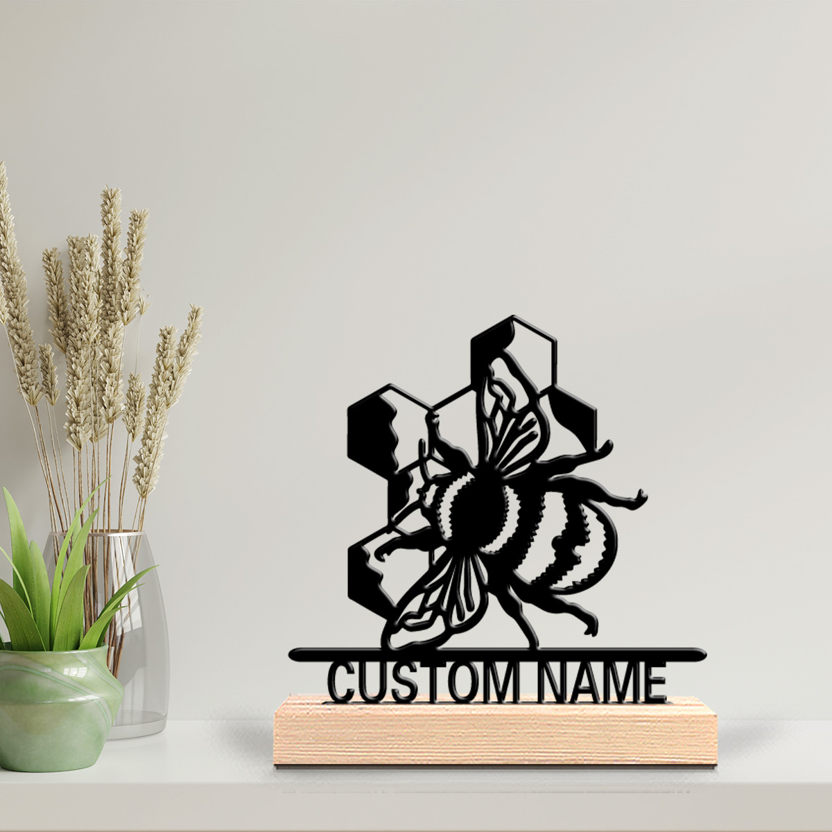 1pc Simple bee Custom Name Met - Art Craft Simple ulasan dan harga