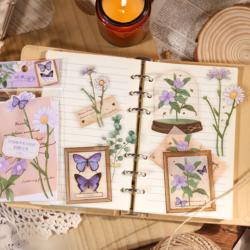 15pcs Butterfly Flower Series  - Art Craft 3 Year Old ulasan dan harga