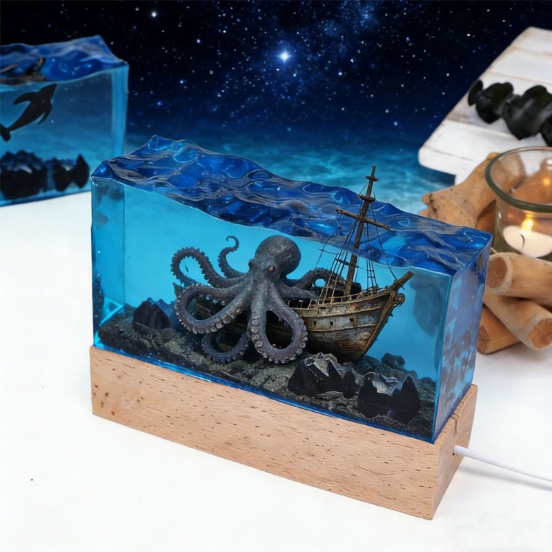 DIY Resin Craft Light Underwat - Light Art And Craft ulasan dan harga