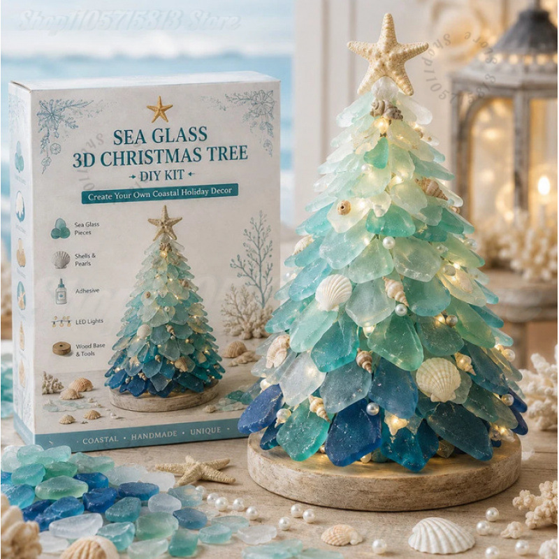 Christmas DIY Sea Glass Craft  - Art Craft Kit ulasan dan harga