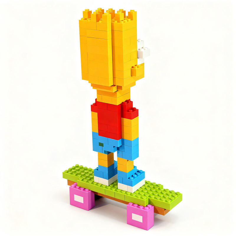 185pcs MOC Classic Bart Simpso - Art Craft Idea ulasan dan harga