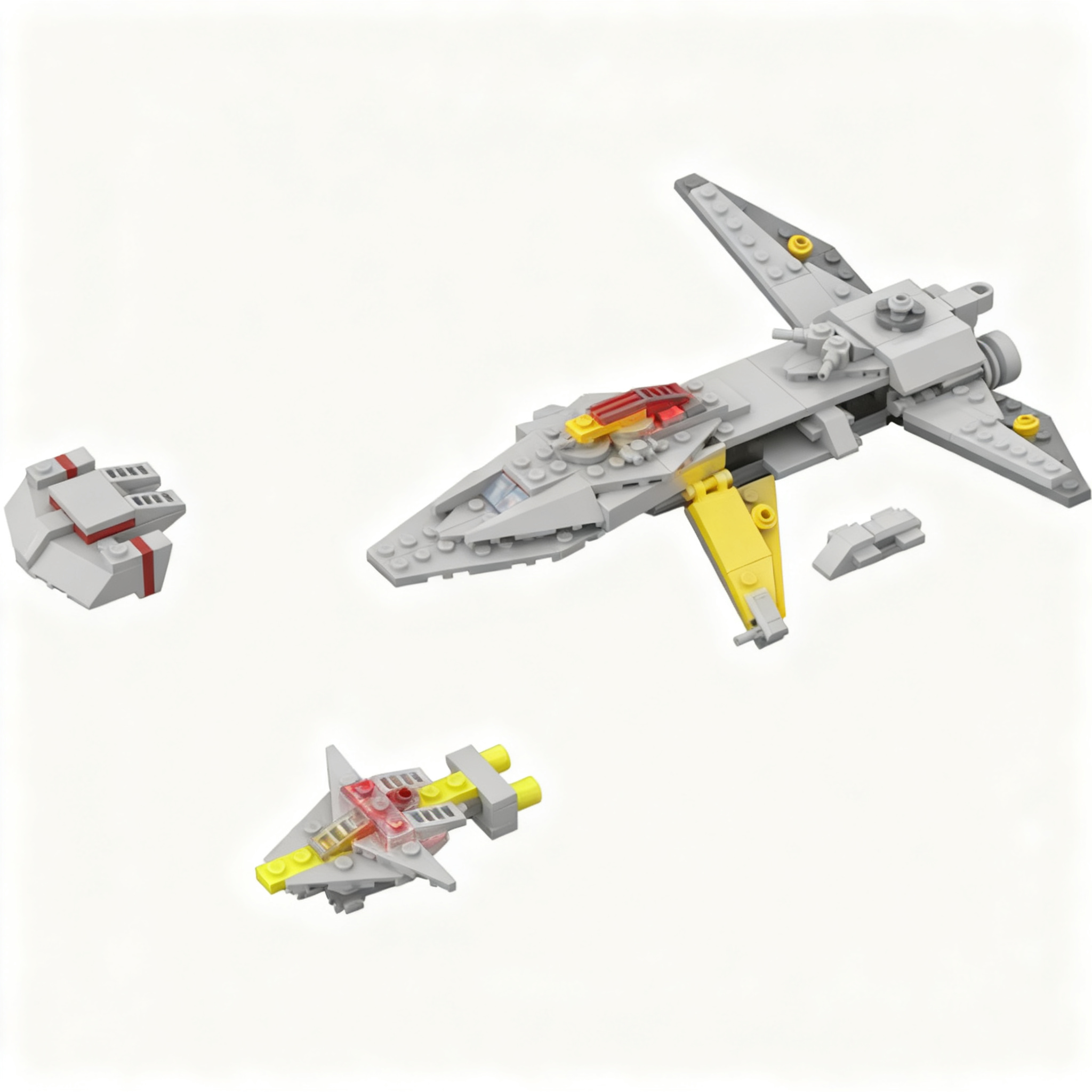233pcs MOC Sentinel Hawk Space - Art Craft Idea ulasan dan harga
