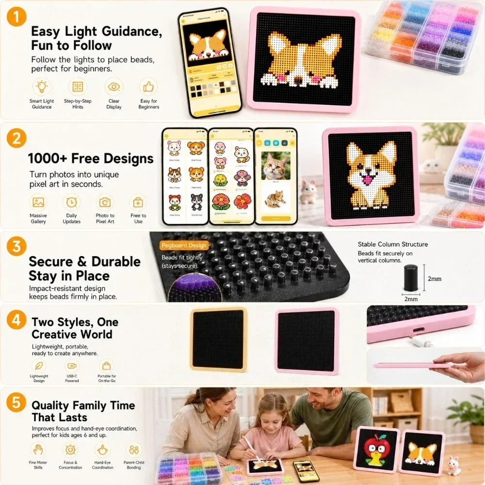 LED Smart Fuse Bead Pegboard,  - Light Art And Craft ulasan dan harga