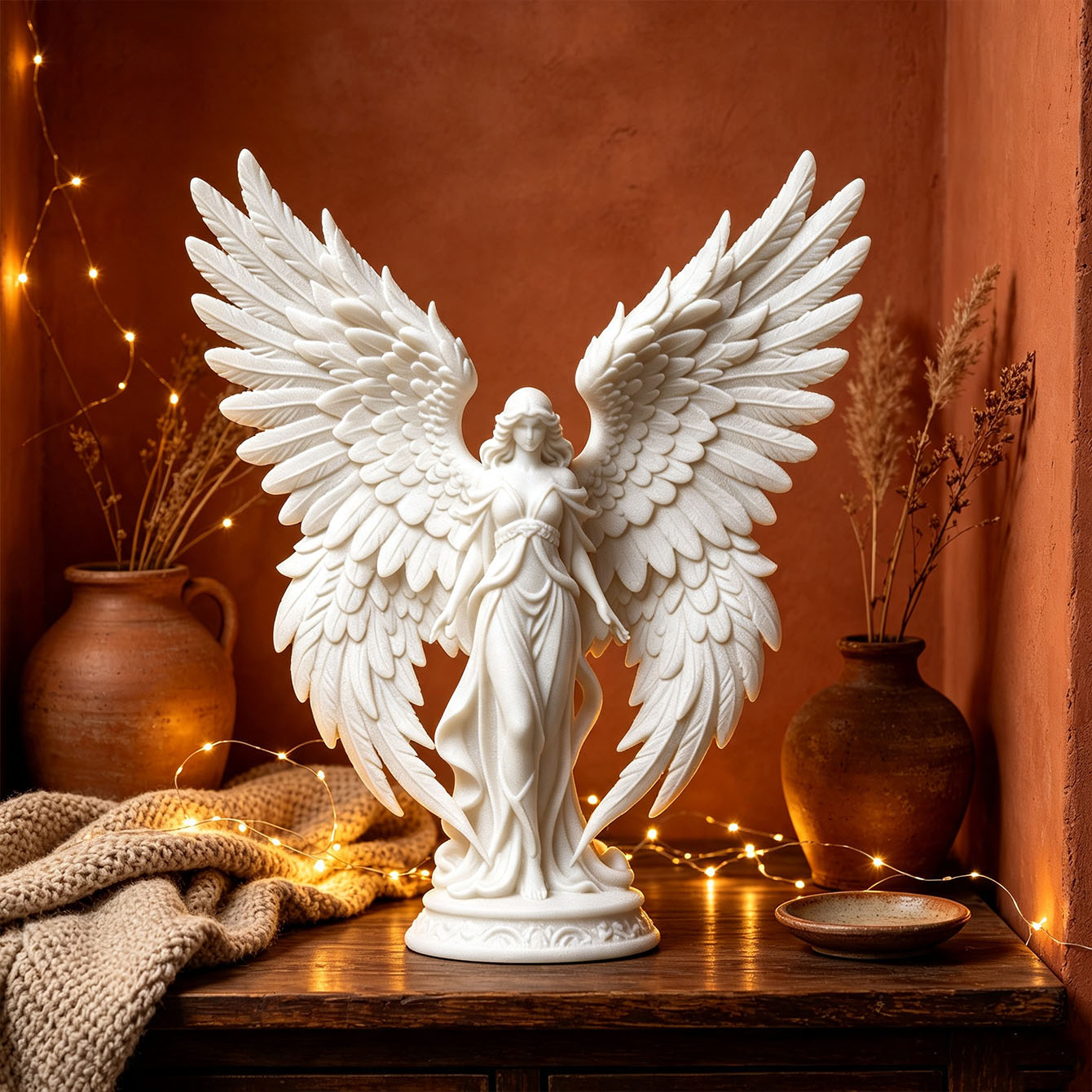 Light Luxury 3D Printed Angel  - Light Art And Craft ulasan dan harga