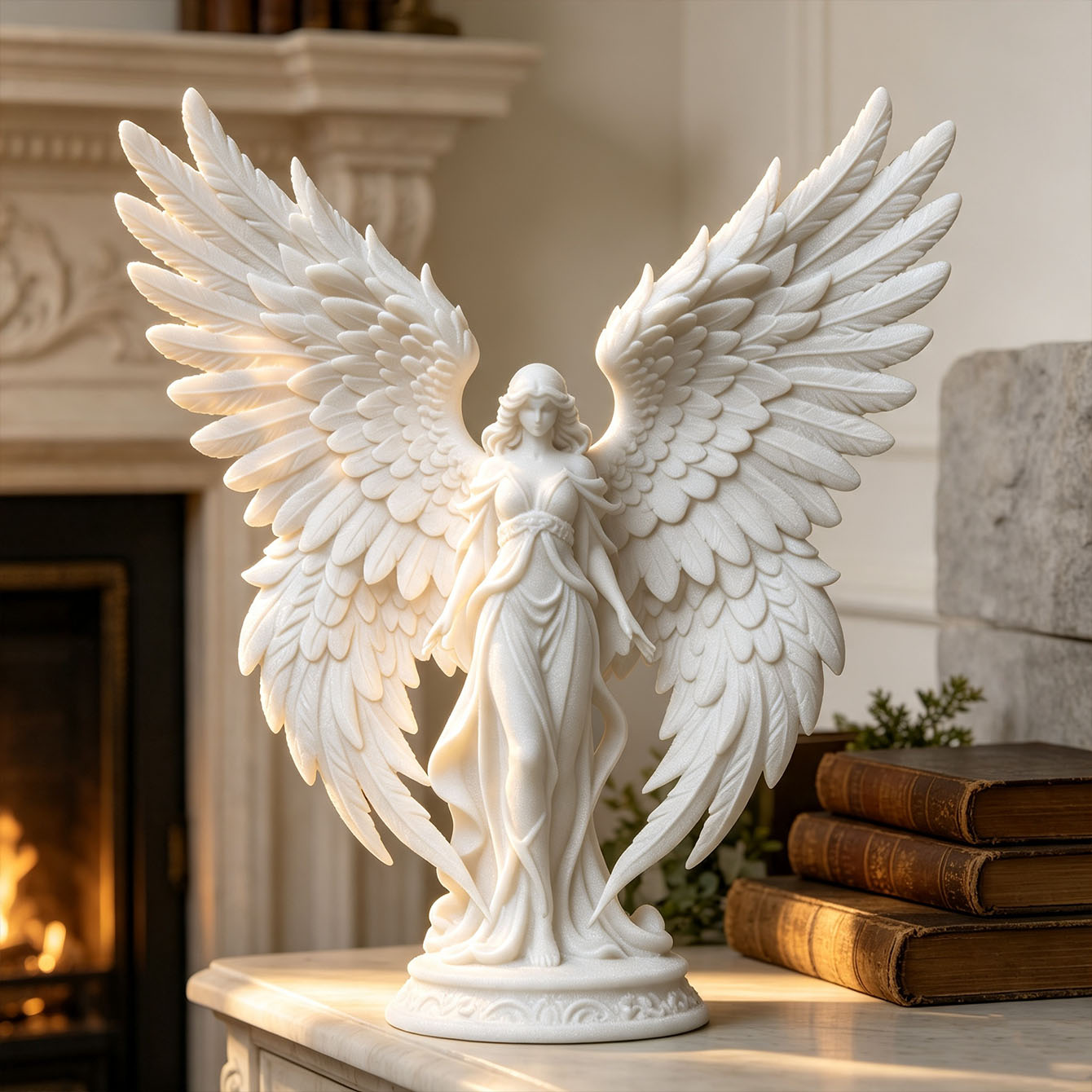 Light Luxury 3D Printed Angel  - Light Art And Craft ulasan dan harga