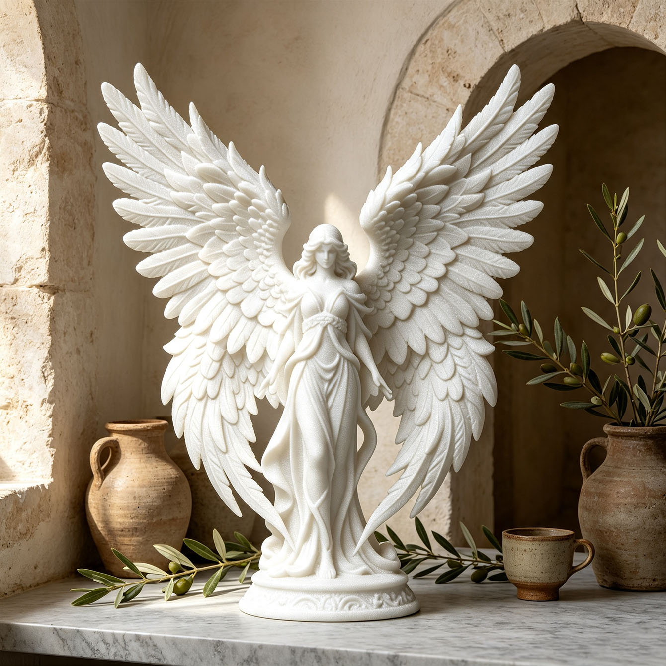 Light Luxury 3D Printed Angel  - Light Art And Craft ulasan dan harga