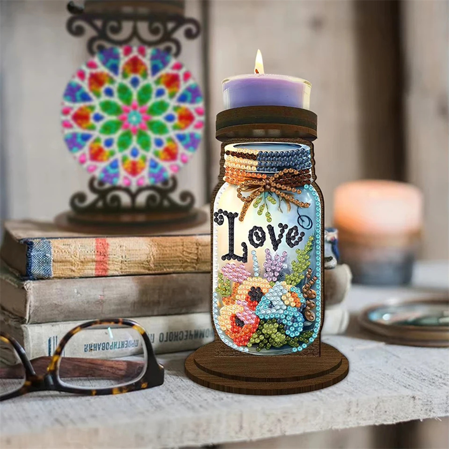 Love candle holder Halloween h - Art Craft Kit ulasan dan harga