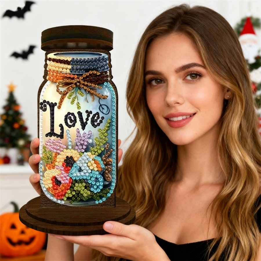 Love candle holder Halloween h - Art Craft Kit ulasan dan harga