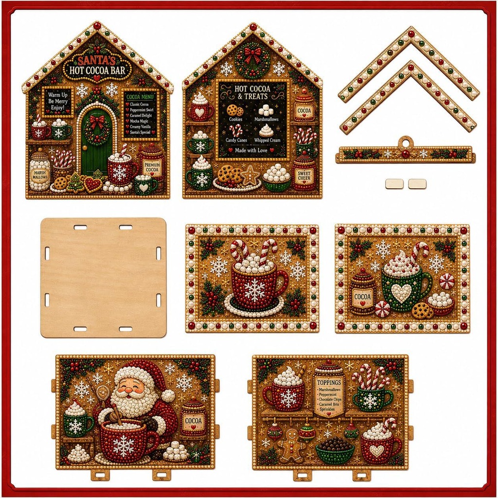 DIY 3D Christmas Wooden Craft  - Art Craft Village ulasan dan harga