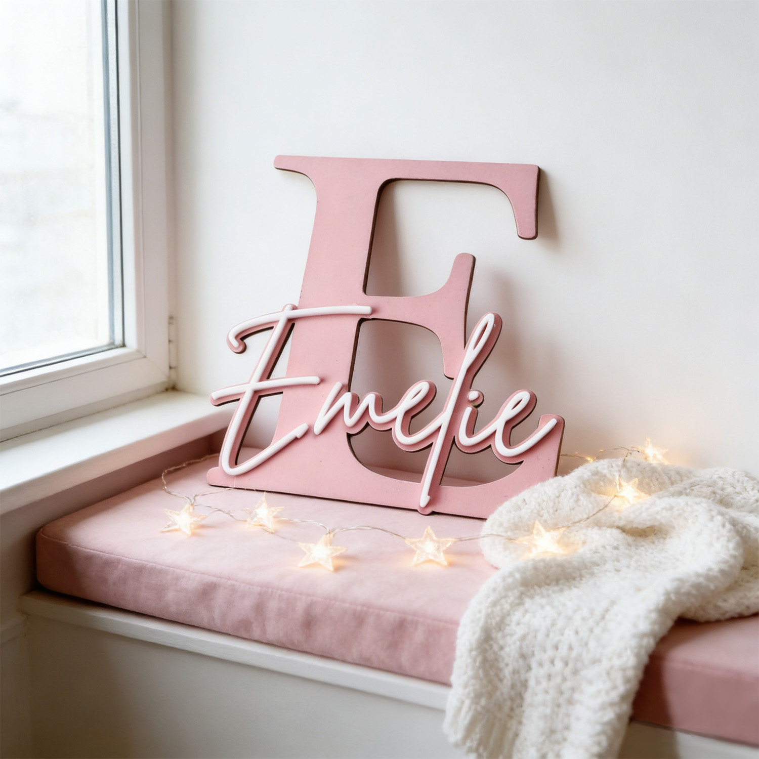 1pc Double-layer Wooden Name D - Art Craft Christmas ulasan dan harga