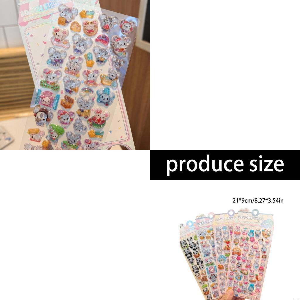 Embossed Animal Sticker Adhesi - Art Craft 3 Year Old ulasan dan harga