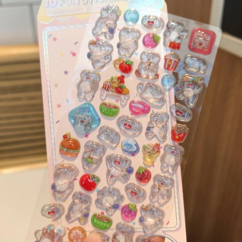 Embossed Animal Sticker Adhesi - Art Craft 3 Year Old ulasan dan harga