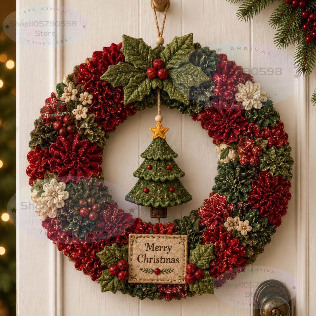 3D Fabric Poke Wreath DIY Kit, - Art Craft Kit ulasan dan harga