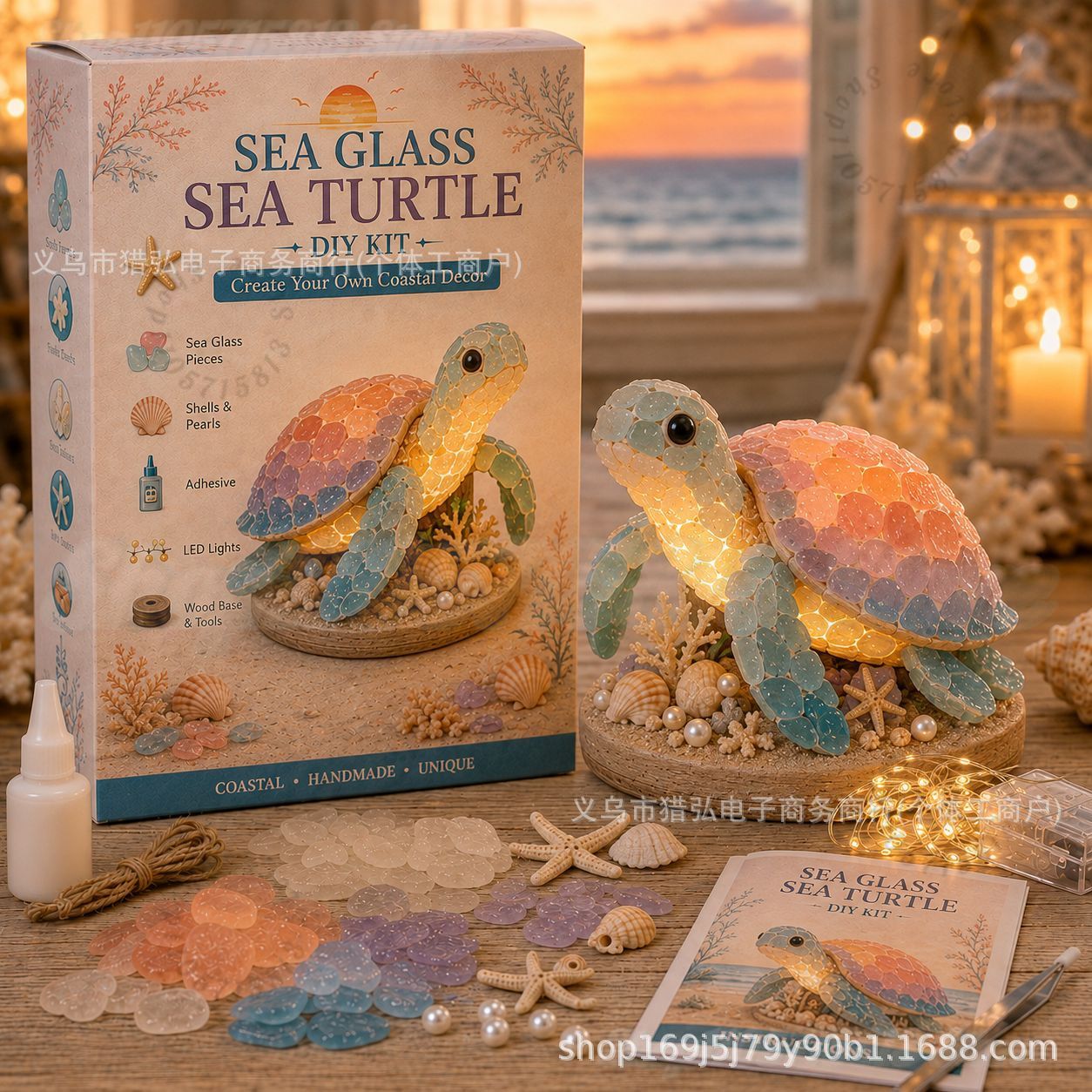 DIY Sea Glass Jellyfish Light  - Art Craft Kit ulasan dan harga