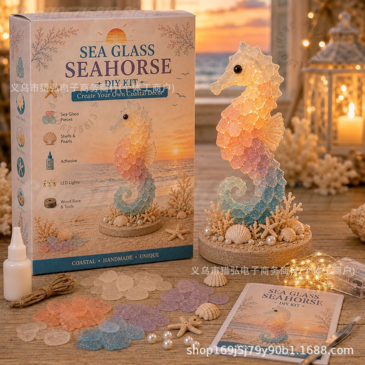 DIY Sea Glass Jellyfish Light  - Art Craft Kit ulasan dan harga